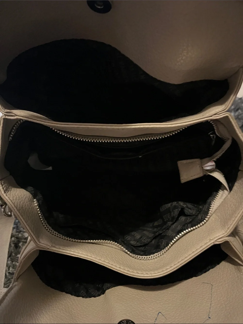 Steve Madden Taupe Beige Crossbody Messenger Bag